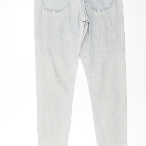Levi's Made & Crafted Women's Light Blue Skinny Fringe Jeans Size 12