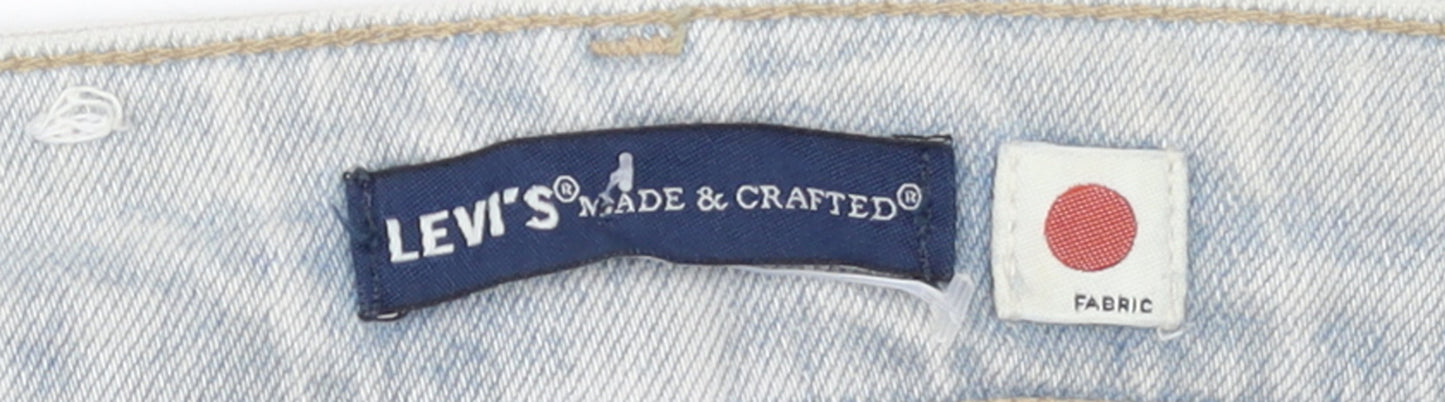 Levi's Made & Crafted Women's Light Blue Skinny Fringe Jeans Size 12