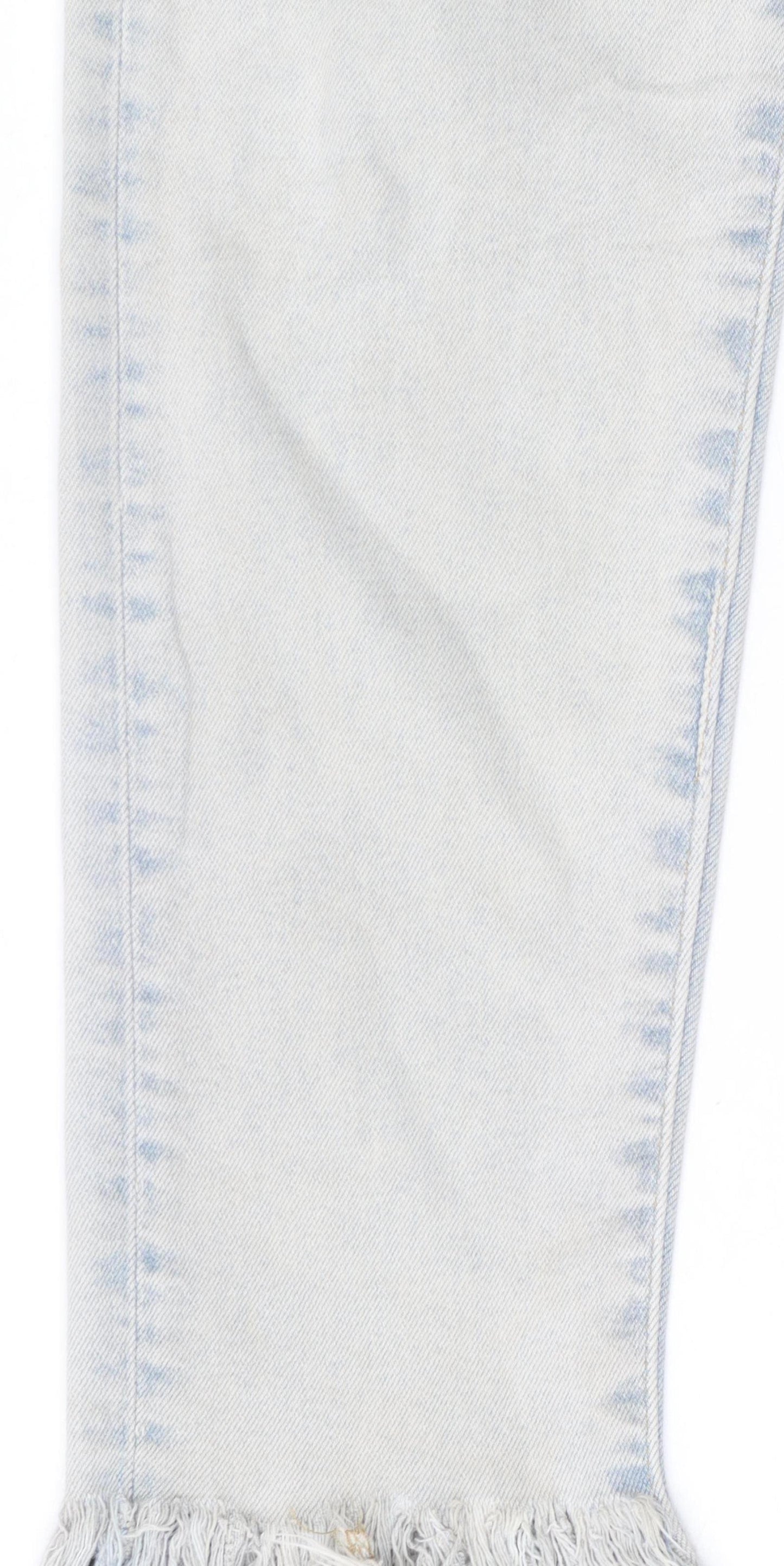 Levi's Made & Crafted Women's Light Blue Skinny Fringe Jeans Size 12