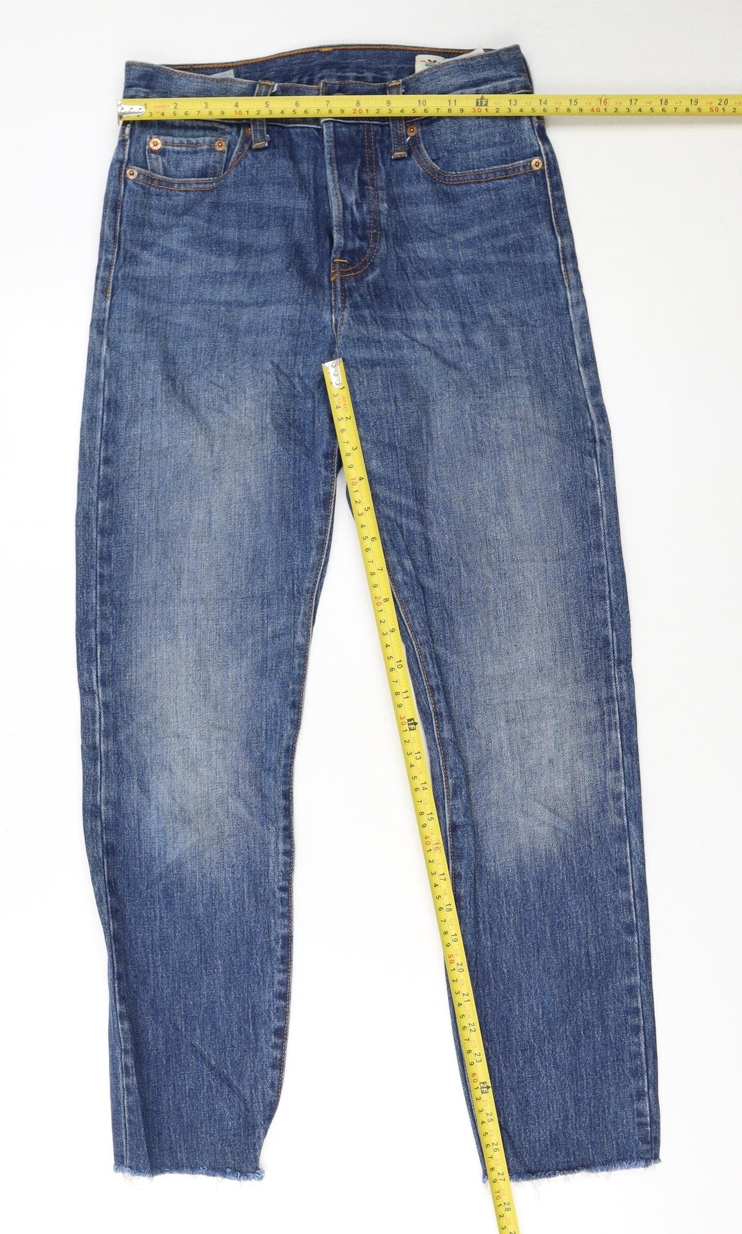Levi Strauss Women's Blue 26 Regular Straight Leg Denim Jeans