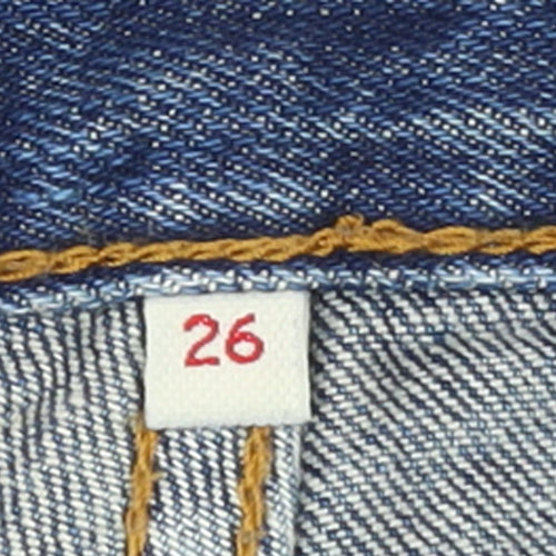 Levi Strauss Women's Blue 26 Regular Straight Leg Denim Jeans