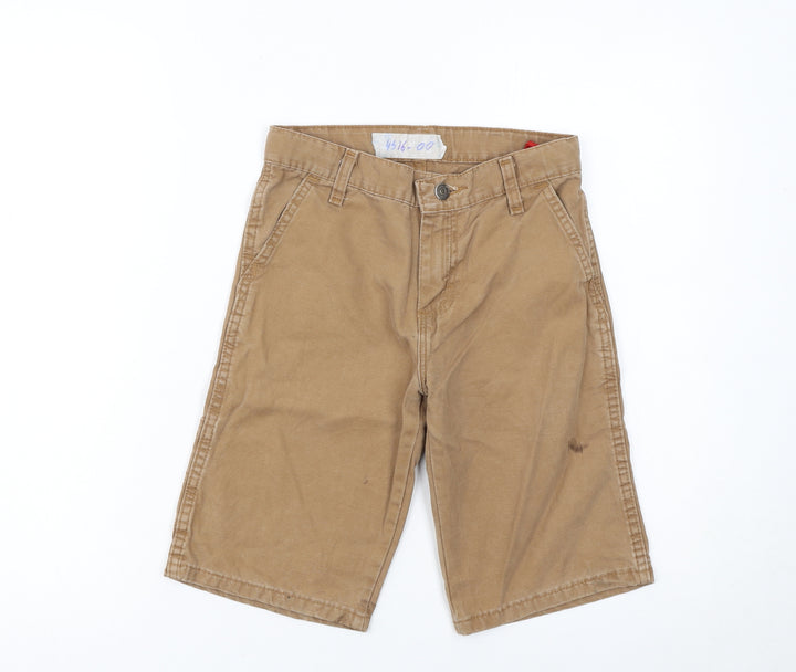 Wrangler Boys Beige Cargo Shorts 10 Years Regular Fit 100% Cotton