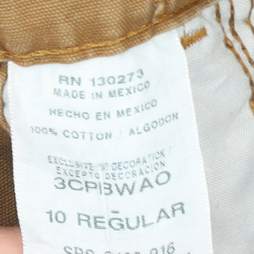 Wrangler Boys Beige Cargo Shorts 10 Years Regular Fit 100% Cotton