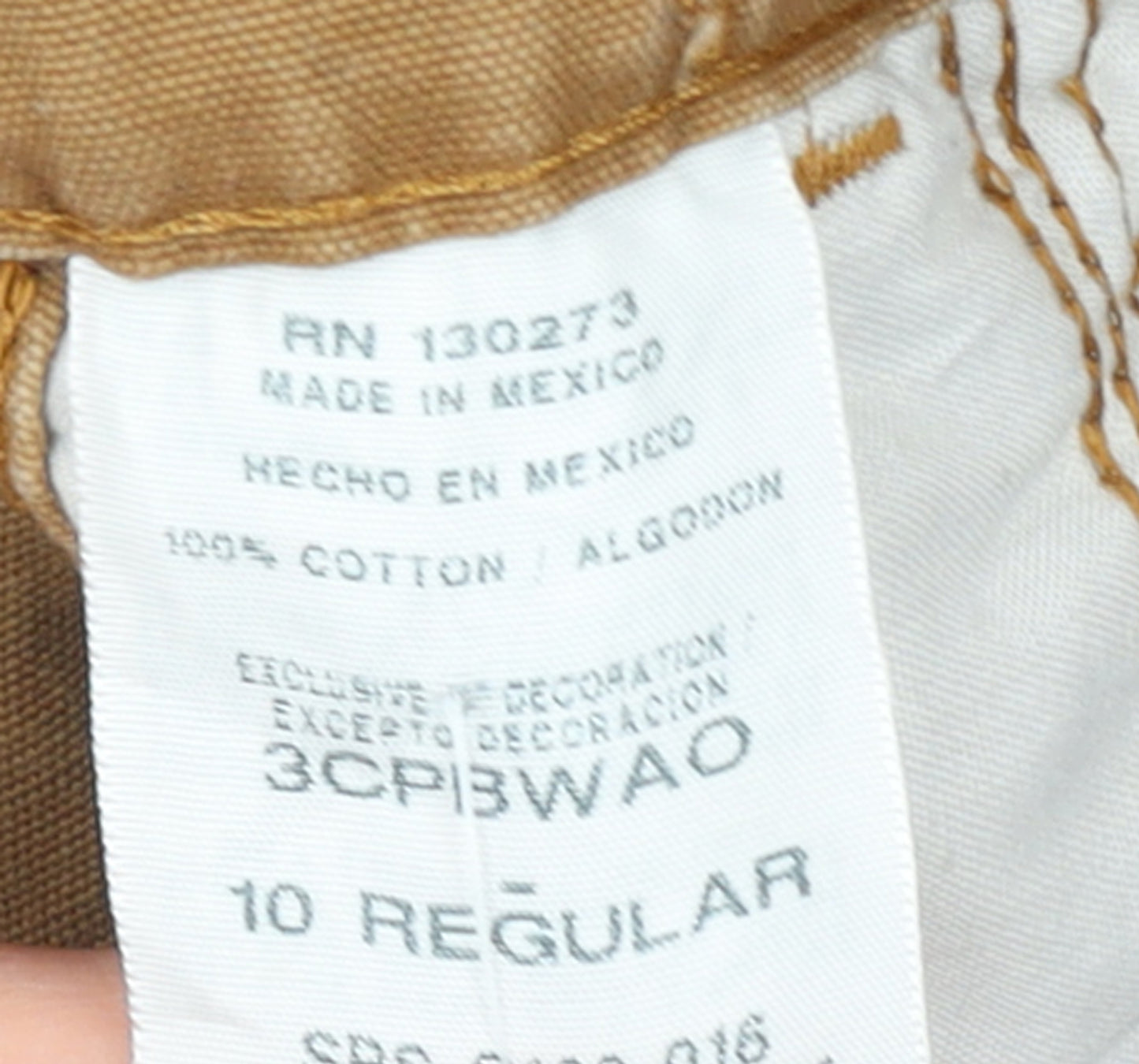 Wrangler Boys Beige Cargo Shorts 10 Years Regular Fit 100% Cotton