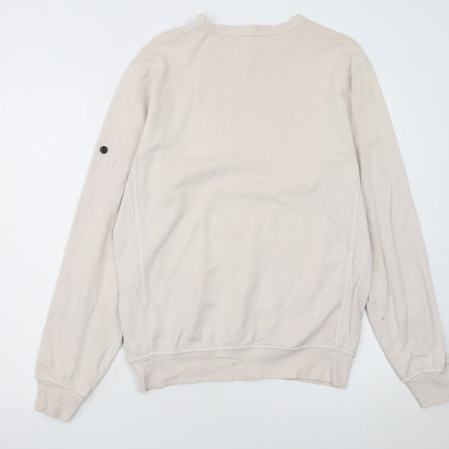Stone Island Junior Boys Beige Cotton Crew Neck Sweatshirt 14 Years