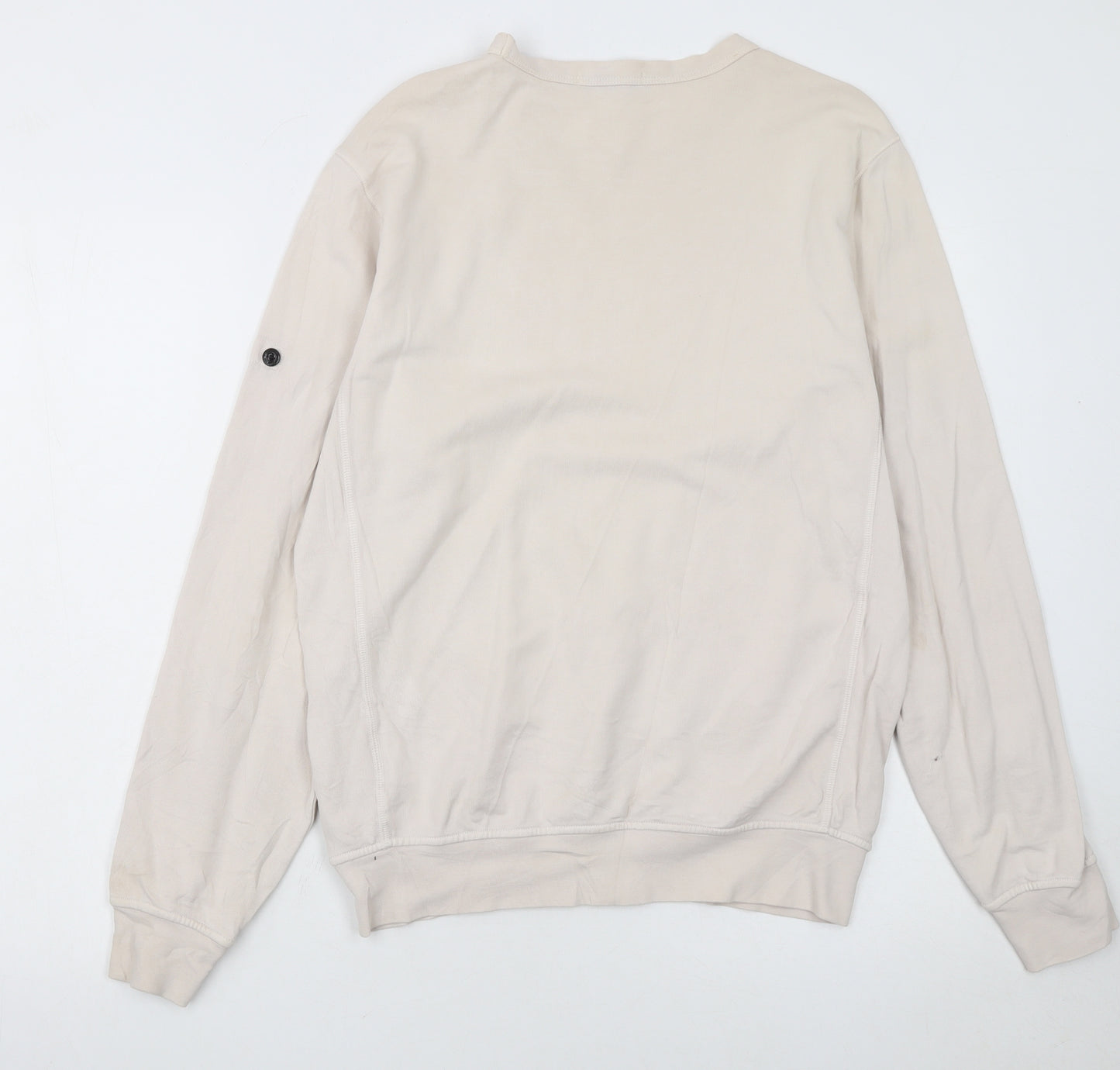 Stone Island Junior Boys Beige Cotton Crew Neck Sweatshirt 14 Years