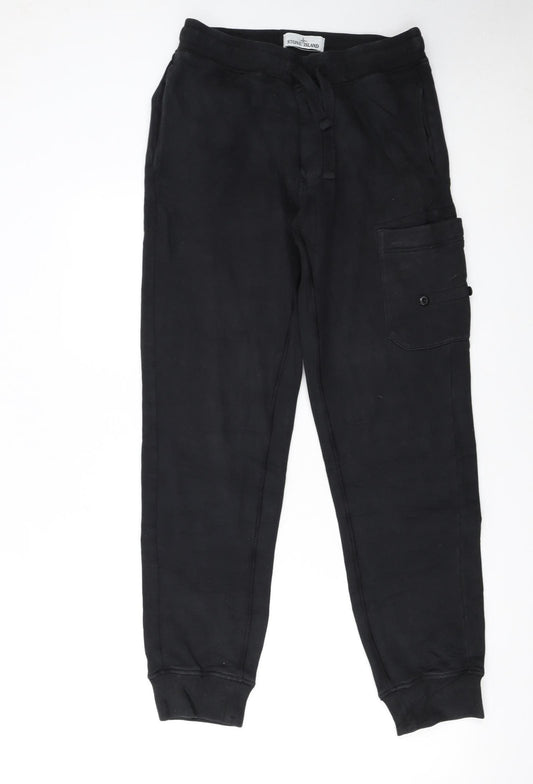 Stone Island Men's Black Jogger Trousers Size S