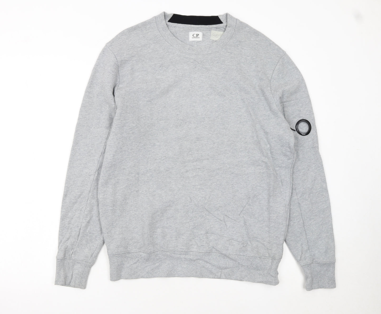 C.P. Company Men's Grey Cotton Pullover Sweatshirt M Regular Fit