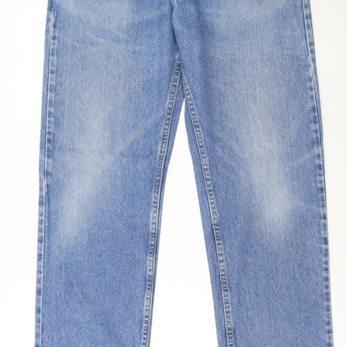 Lee Men's Blue Regular Fit Straight Leg Denim Jeans 34x32