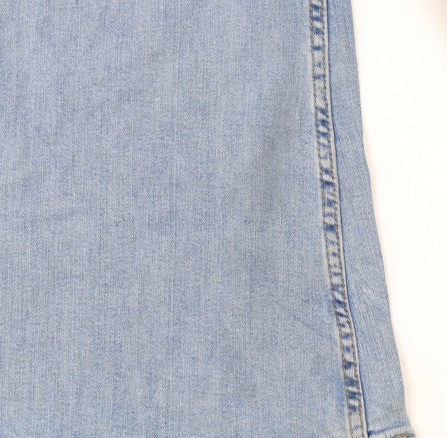 Lee Women's Blue Flared Denim Jeans Size 18 Petite Mid Rise