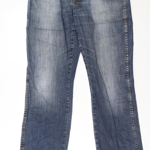 Wrangler Men's Blue Texas Stretch Straight Jeans W33 L32