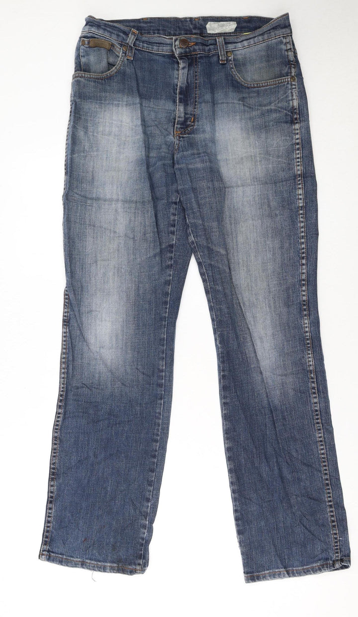 Wrangler Men's Blue Texas Stretch Straight Jeans W33 L32
