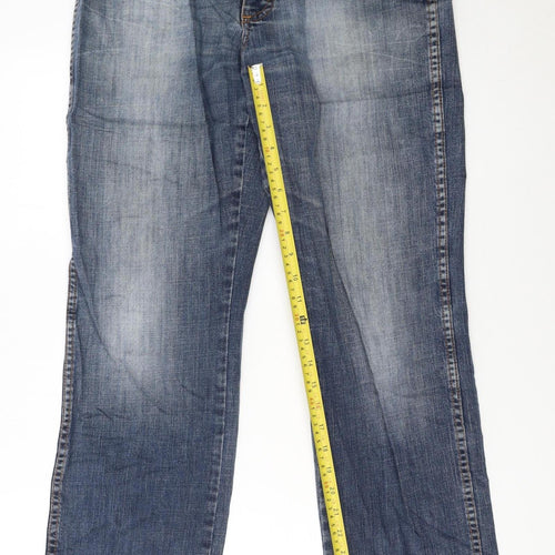 Wrangler Men's Blue Texas Stretch Straight Jeans W33 L32