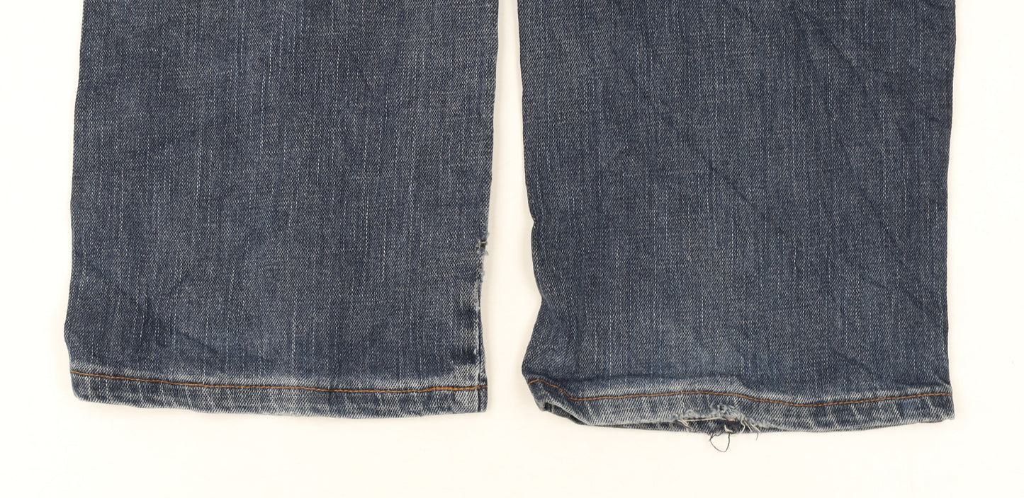 Wrangler Men's Blue Texas Stretch Straight Jeans W33 L32