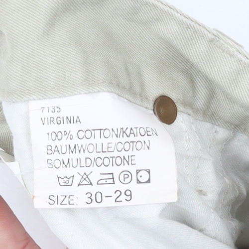 Lee Womens Beige High Rise Virginia Straight Fit Jeans Size 14