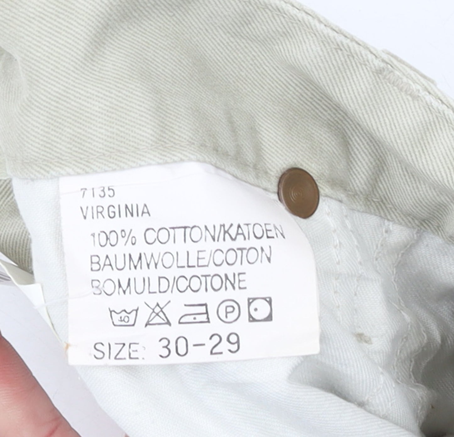 Lee Womens Beige High Rise Virginia Straight Fit Jeans Size 14