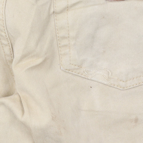 Carhartt Men's Beige Rebel Slim Fit Straight Jeans 33x32