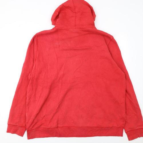 Under Armour Mens Red 2XL Pullover Hoodie ColdGear Fleece