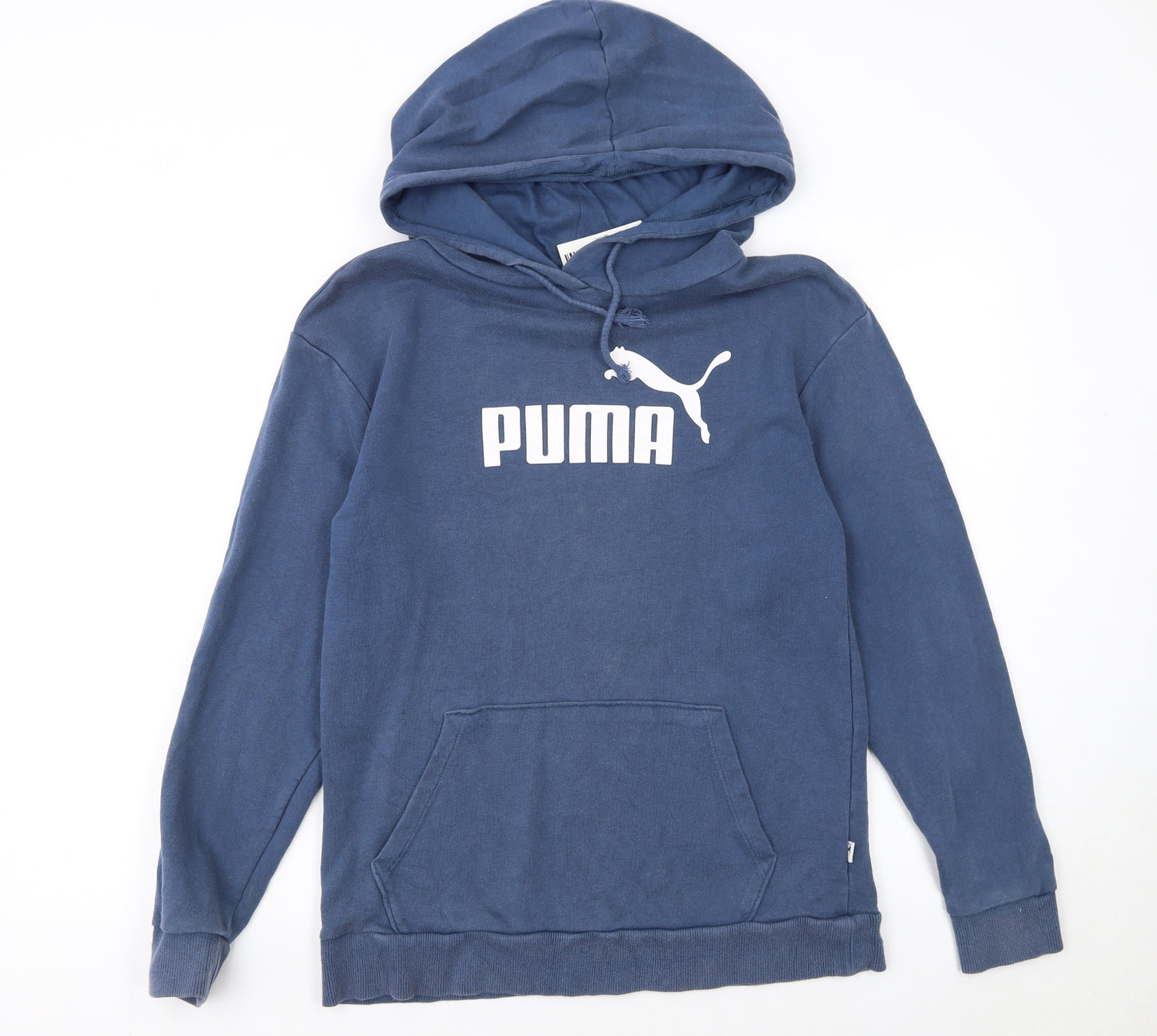 Puma Men Blue XS Pullover Hoodie Sports Fleece Sweatshirt