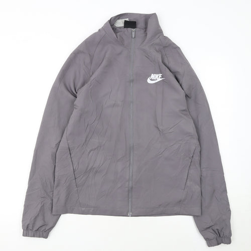 Nike Womens Grey M Track Jacket Lightweight Full Zip Activewear