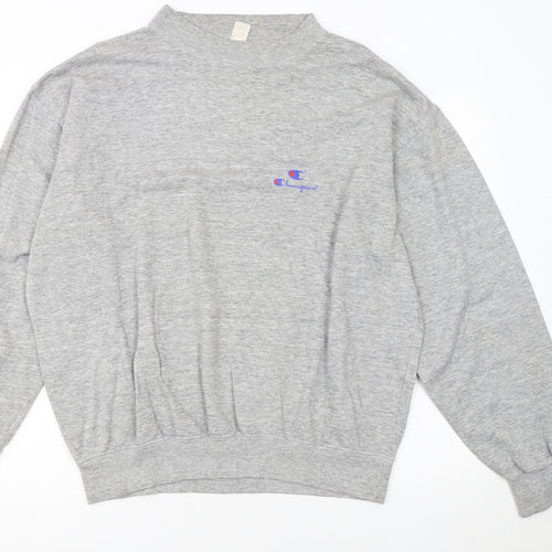 Champion Men's Grey XL Pullover Sweatshirt Logo Vintage