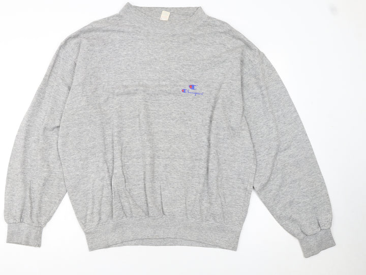 Champion Men's Grey XL Pullover Sweatshirt Logo Vintage