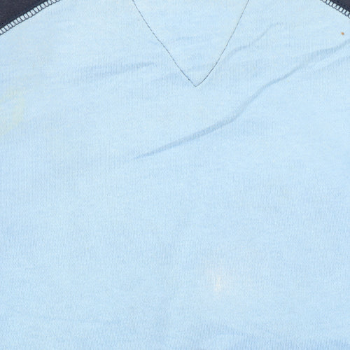 Nike Girls Blue Pullover Sweatshirt M 12 Years Logo Crew Neck Jumper