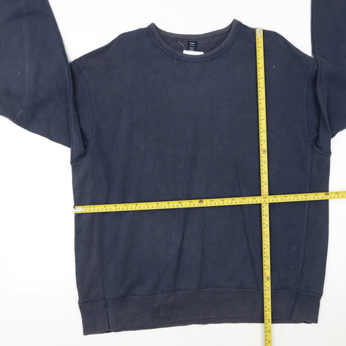 GAP Men’s Blue Pullover Sweatshirt XL Crew Neck Fleece