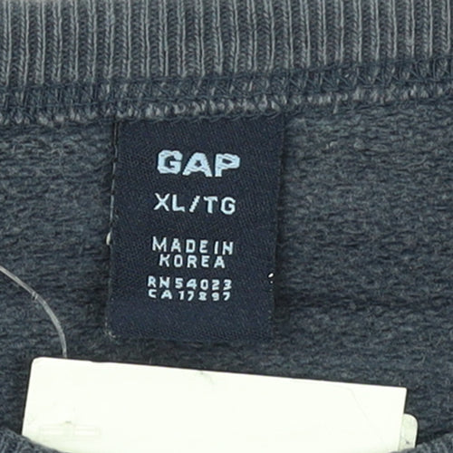 GAP Men’s Blue Pullover Sweatshirt XL Crew Neck Fleece