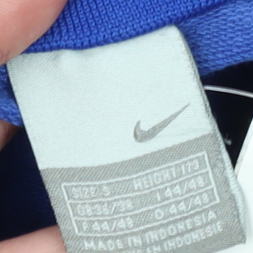 Nike Men's Blue Track Jacket Small Full Zip Lightweight Sportswear