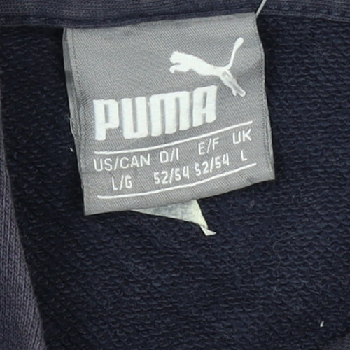 Puma Red Bull Racing Mens Blue Full Zip Hoodie Size L