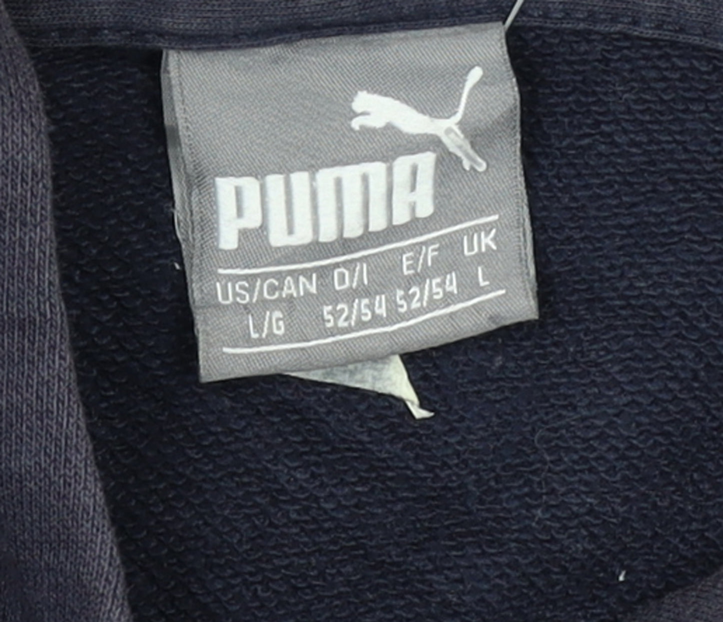 Puma Red Bull Racing Mens Blue Full Zip Hoodie Size L