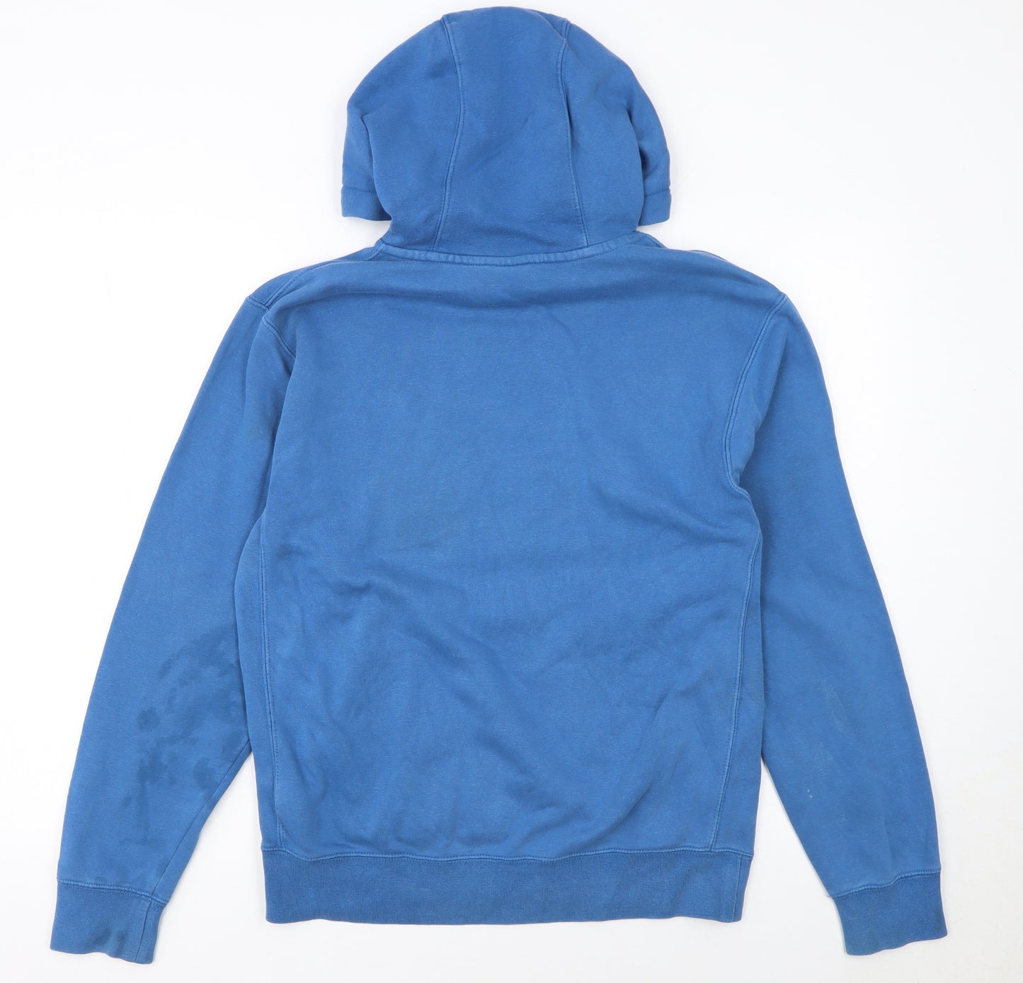 Nike Men's Blue Pullover Hoodie Size S Regular Fit Logo Design