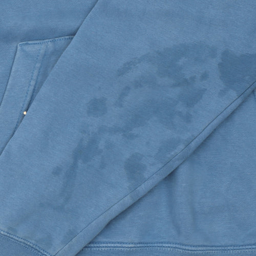 Nike Men's Blue Pullover Hoodie Size S Regular Fit Logo Design