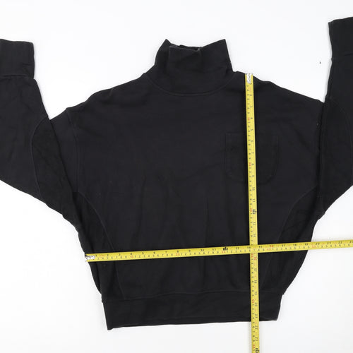 Reebok Women's Black Small Roll Neck Pullover Sweatshirt