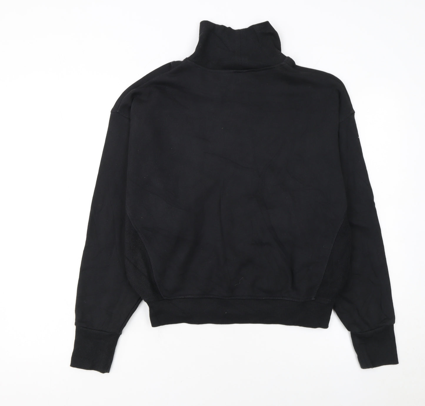 Reebok Women's Black Small Roll Neck Pullover Sweatshirt