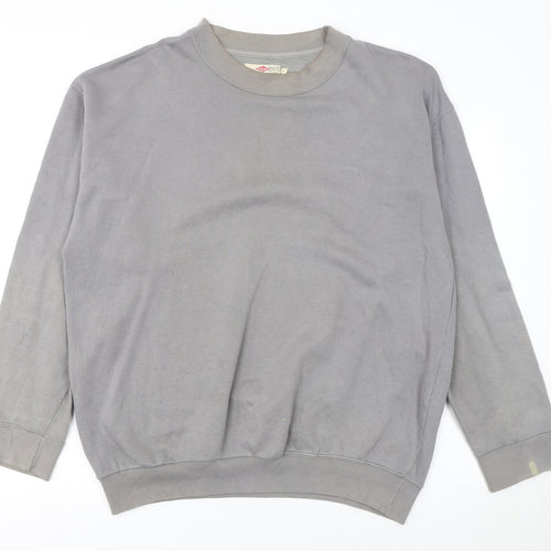 Lee Cooper Men's Grey Crew Neck Pullover Sweatshirt Size L