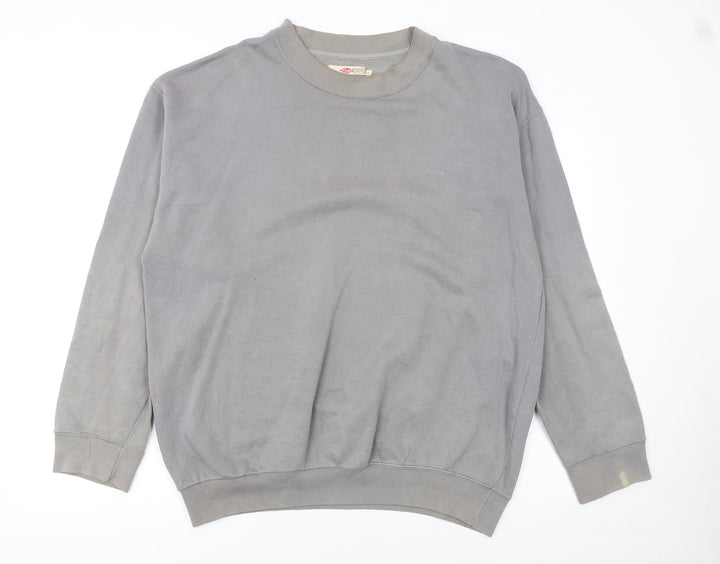 Lee Cooper Men's Grey Crew Neck Pullover Sweatshirt Size L