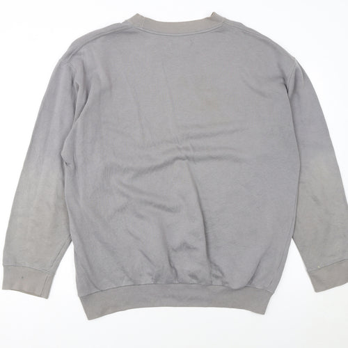 Lee Cooper Men's Grey Crew Neck Pullover Sweatshirt Size L
