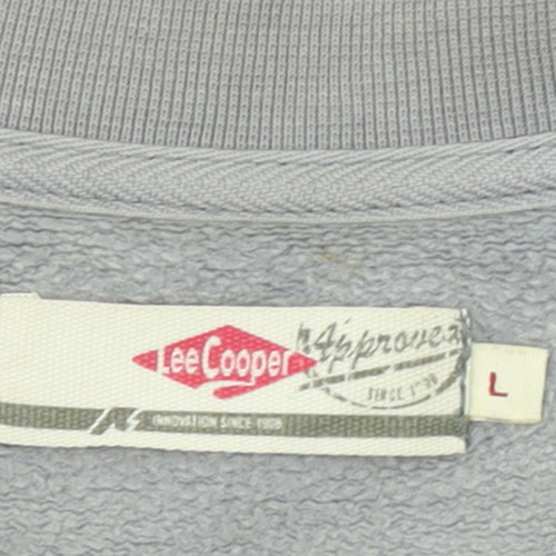 Lee Cooper Men's Grey Crew Neck Pullover Sweatshirt Size L