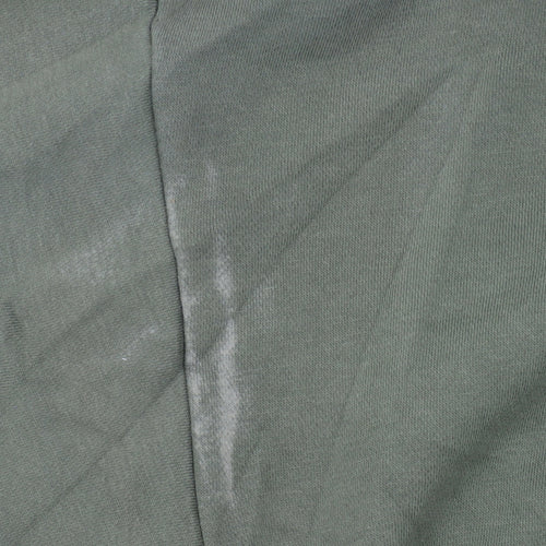 Adidas Womens Green Pullover Hoodie Size 8 Classic Logo Sweatshirt