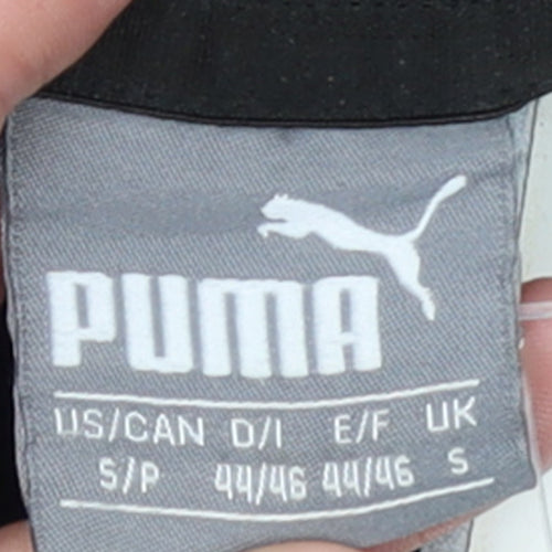 Puma Women's Black Small Pullover Hoodie with Logo Print