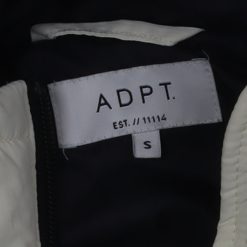 ADPT. Women's Ivory Long Puffer Hooded Waistcoat Size S