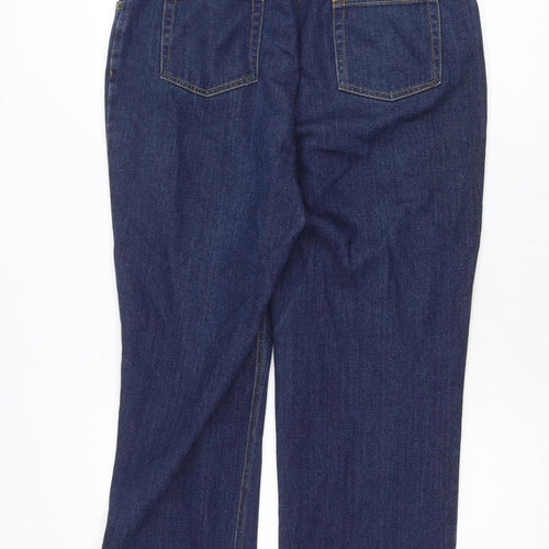 Jones New York Womens Blue Straight Mid Rise Stretch Petite Jeans Size 12P