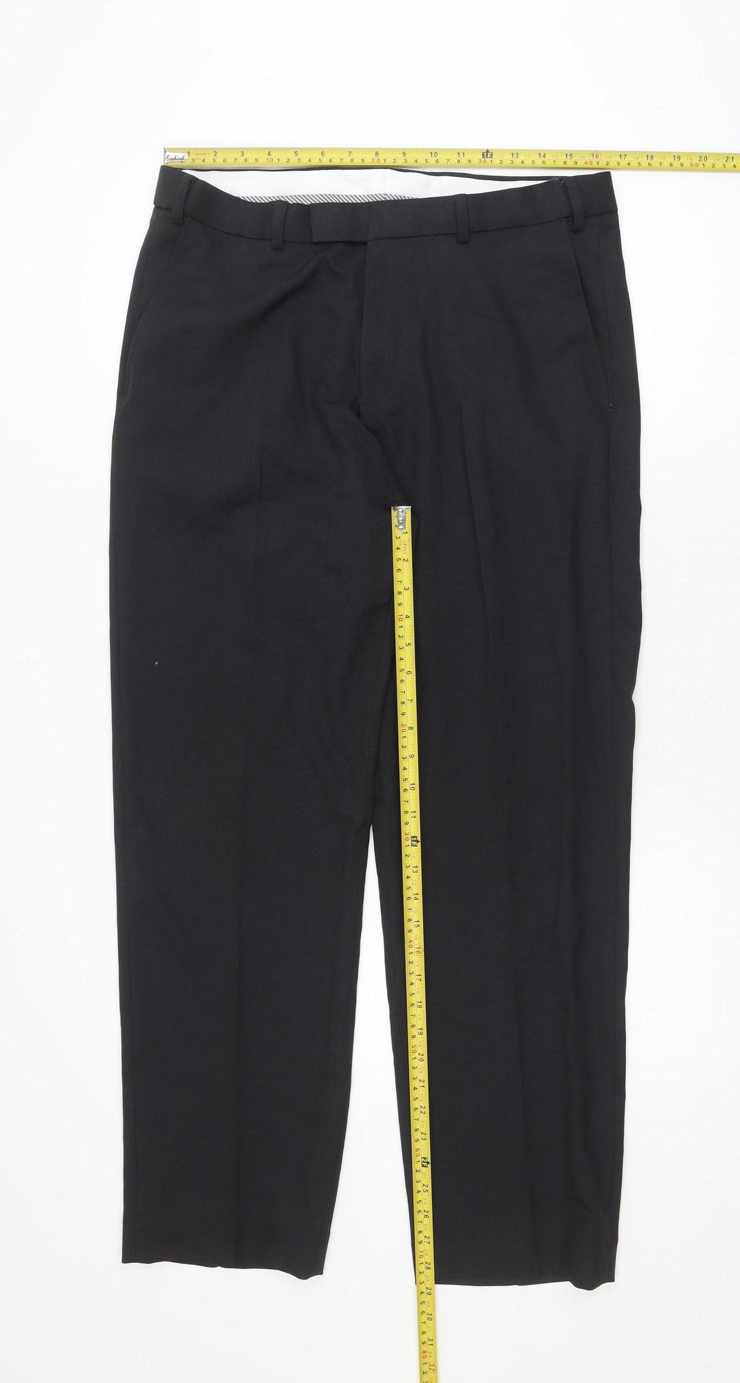 Dunnes Stores Men's Black 34W 31L Dress Pants Trousers