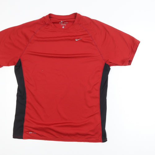 Nike Boys Red Dri-FIT Short Sleeve Athletic T-Shirt Size L