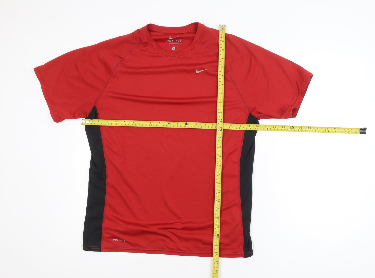 Nike Boys Red Dri-FIT Short Sleeve Athletic T-Shirt Size L
