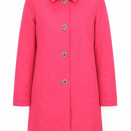 Jones New York Women's Pink Mid-Length Trench Coat Size M