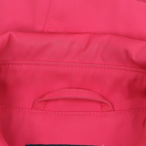 Jones New York Women's Pink Mid-Length Trench Coat Size M