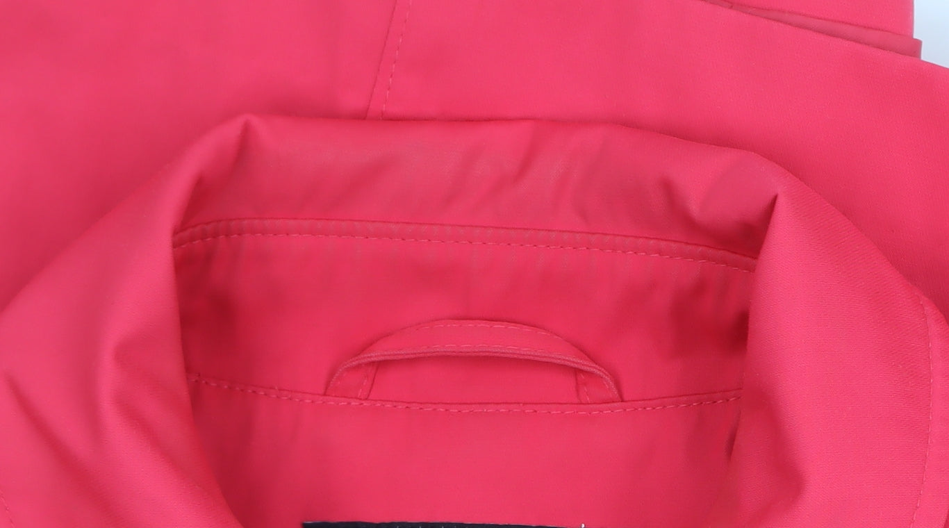 Jones New York Women's Pink Mid-Length Trench Coat Size M